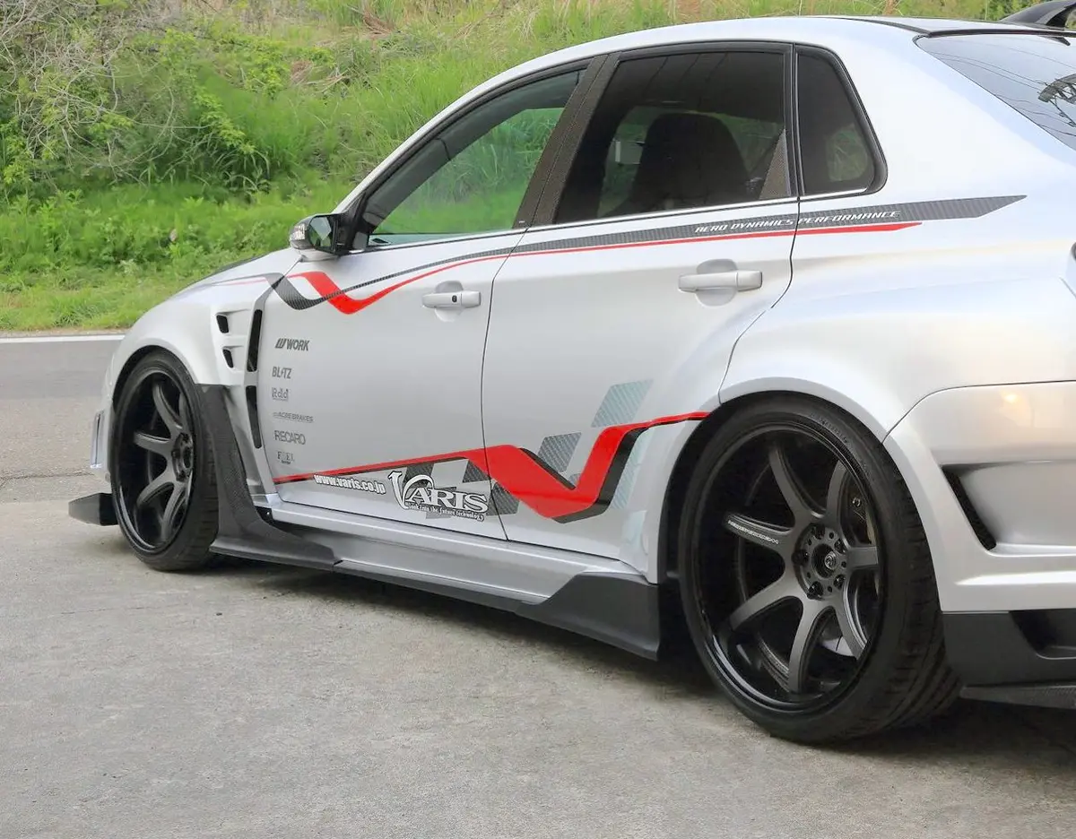 Side Skirt Ver.2?Side Air Panels For 2007-14 Subaru Wrx Sedan [Gvb] 1
