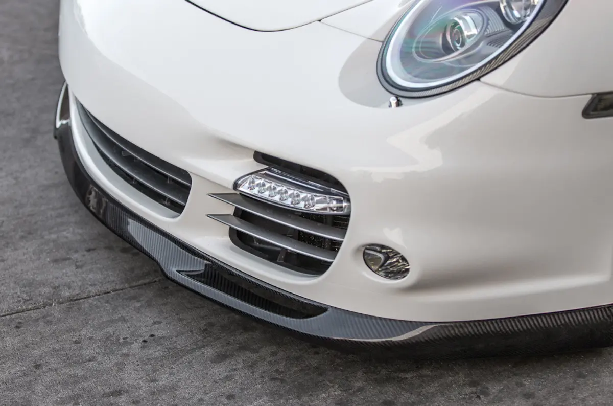 Vr Aero Carbon Fiber Type Ii Front Lip Spoiler Porsche 997 Turbo 07-13 1