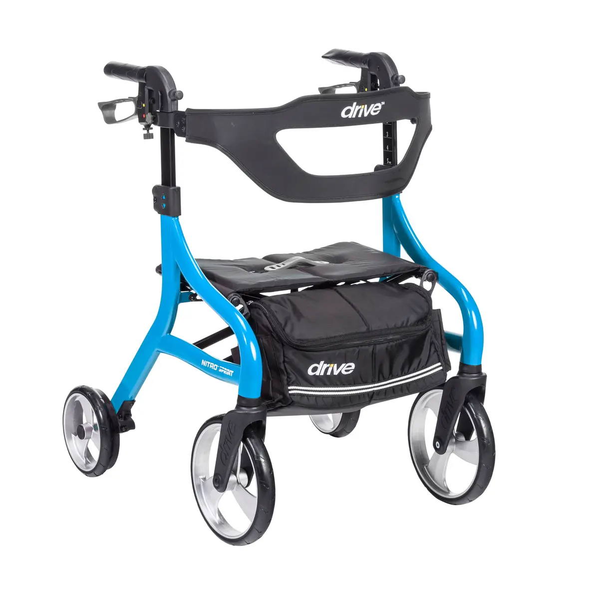 Nitro Sprint Rollator Rolling Walker, Hemi Height 2