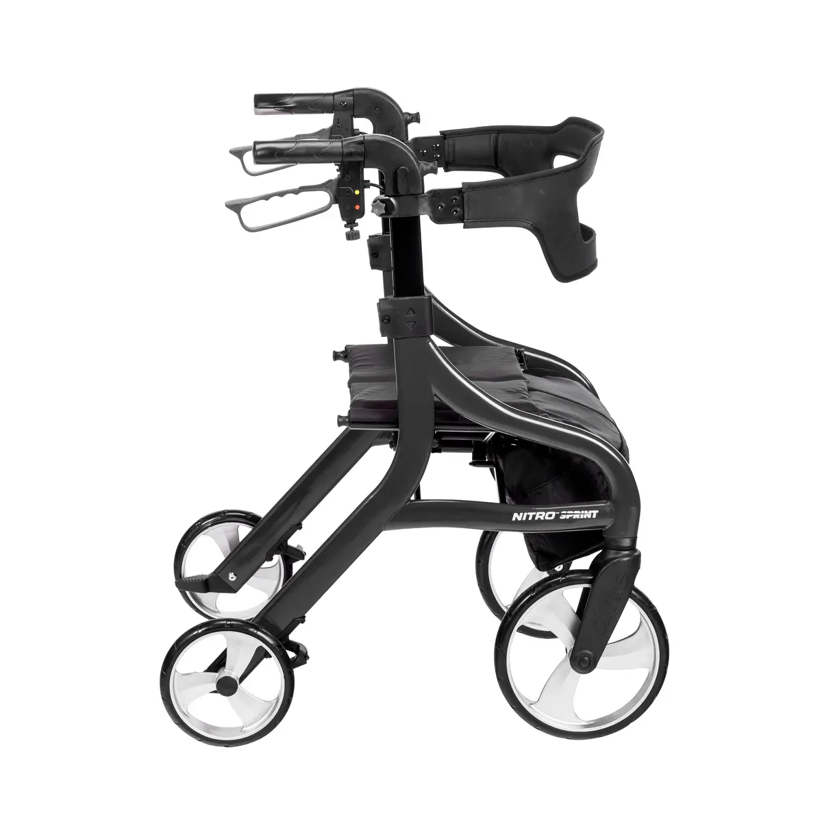 Nitro Sprint Rollator Rolling Walker, Hemi Height 2