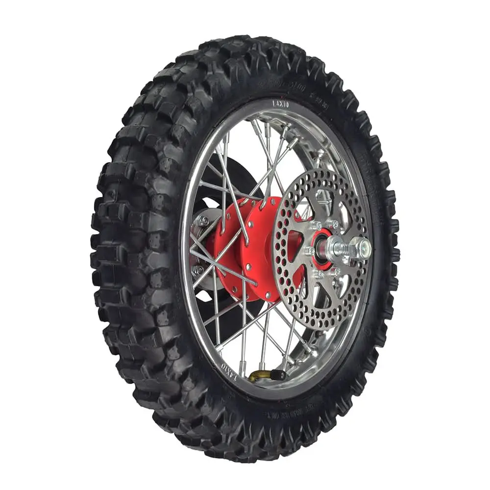 Complete Rear Wheel With Red Hub For The Razor Sx500 Mcgrath Dirt Rocket 1