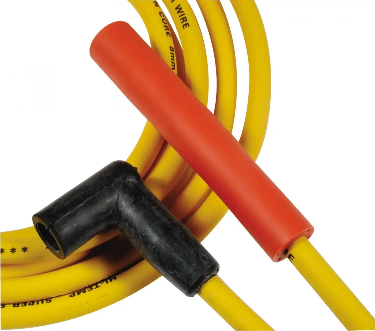 Accel Spark Plug Wire Set - Super Stock Graphite Core 8Mm - Toyota L4 - Yellow 1