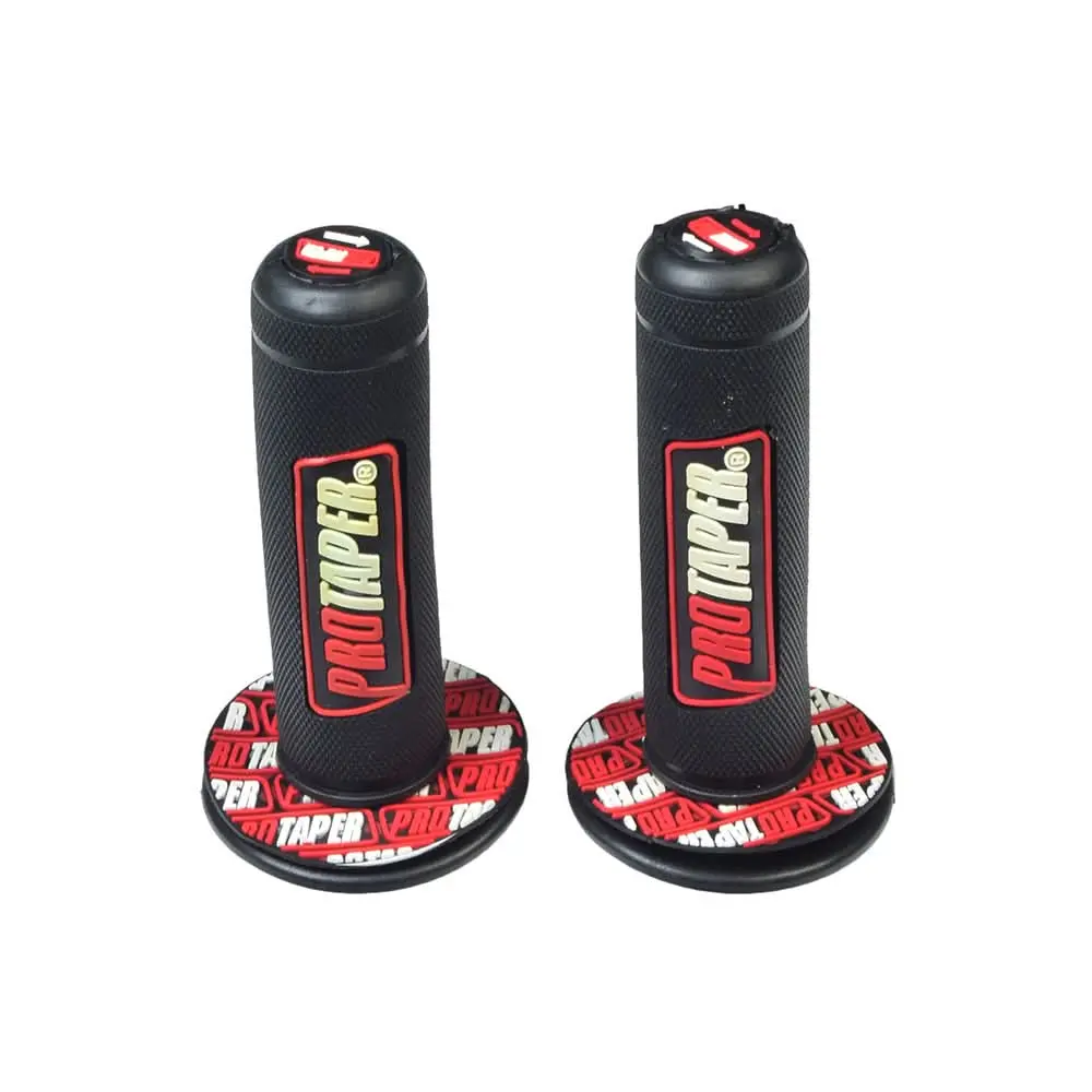 Red Pro Taper Handlebar Grip Set (Blemished) 1