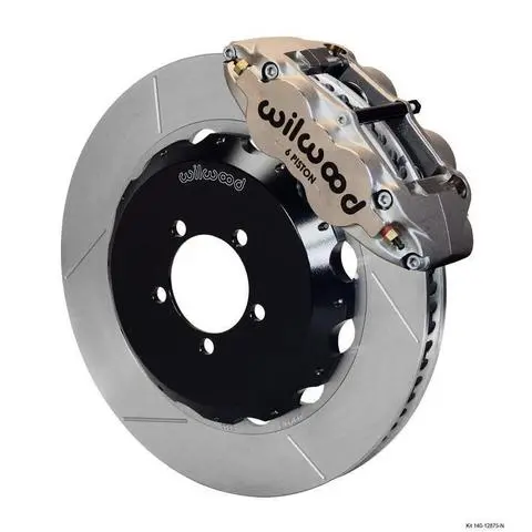 Wilwood Fnsl6r Nickel Front Slotted Big Brake Kit 2002-2014 Subaru Wrx W/ 18-In Wheels 1