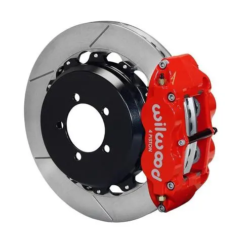 Wilwood Narrow Superlite 4R Rear Brake Kit 12.88In Red W/Lines Subaru Wrx 2008-2014 1