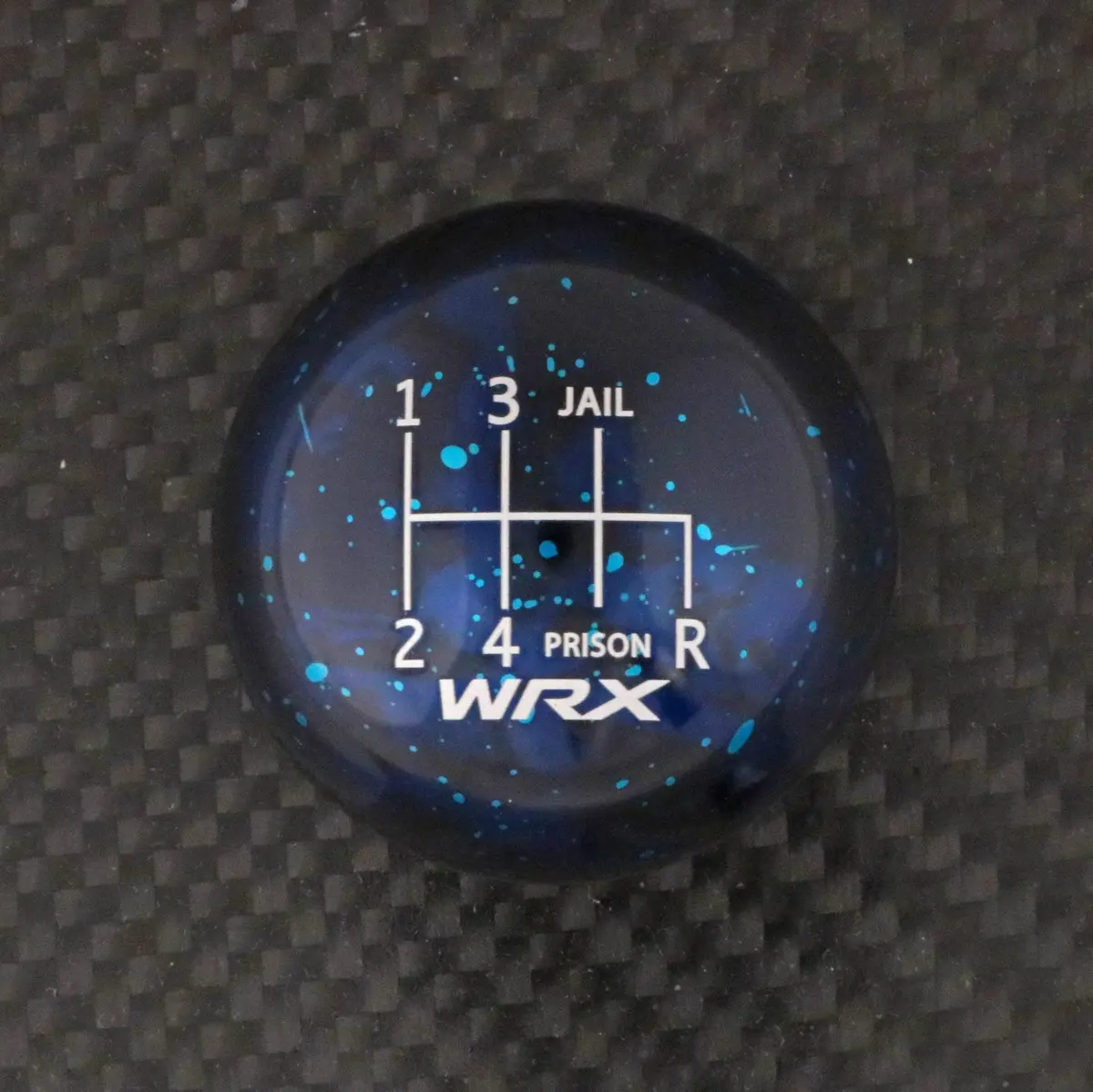 Blue Cosmic Space - 6 Speed Wrx Jail-Prison Engraving - 6 Speed Wrx Fitment 1