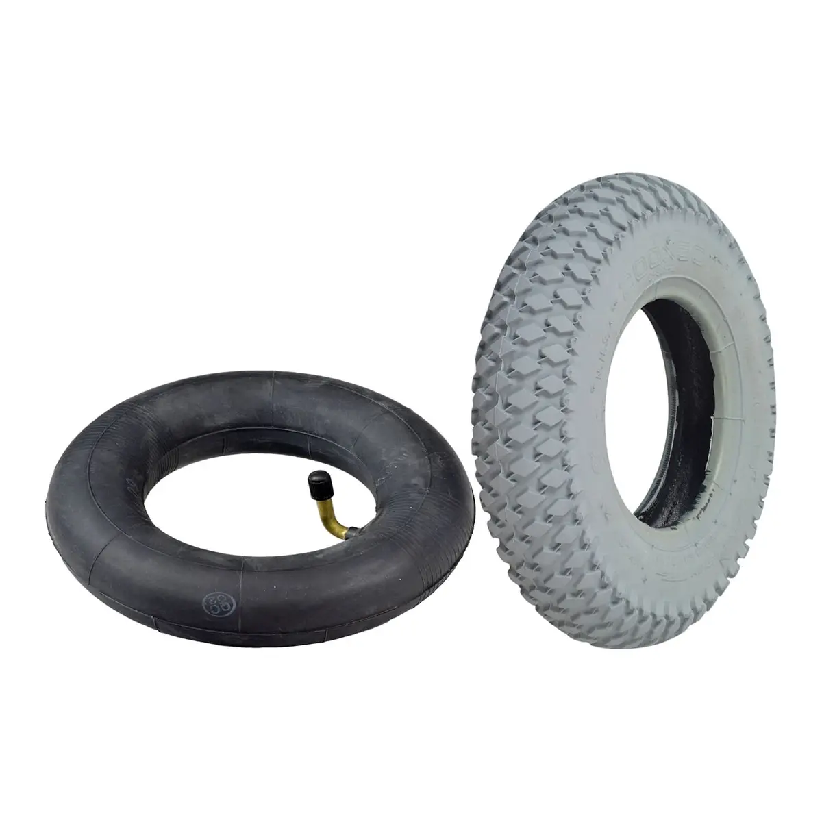 8"X2" (200X50) Mobility Tire And Tube Set With Knobby Tread 1