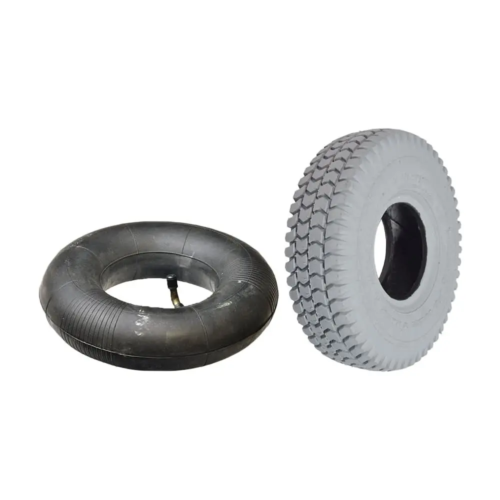 10"X3" (3.00-4, 260X85) Pneumatic Mobility Tire With C248 Powertrax Tread 2
