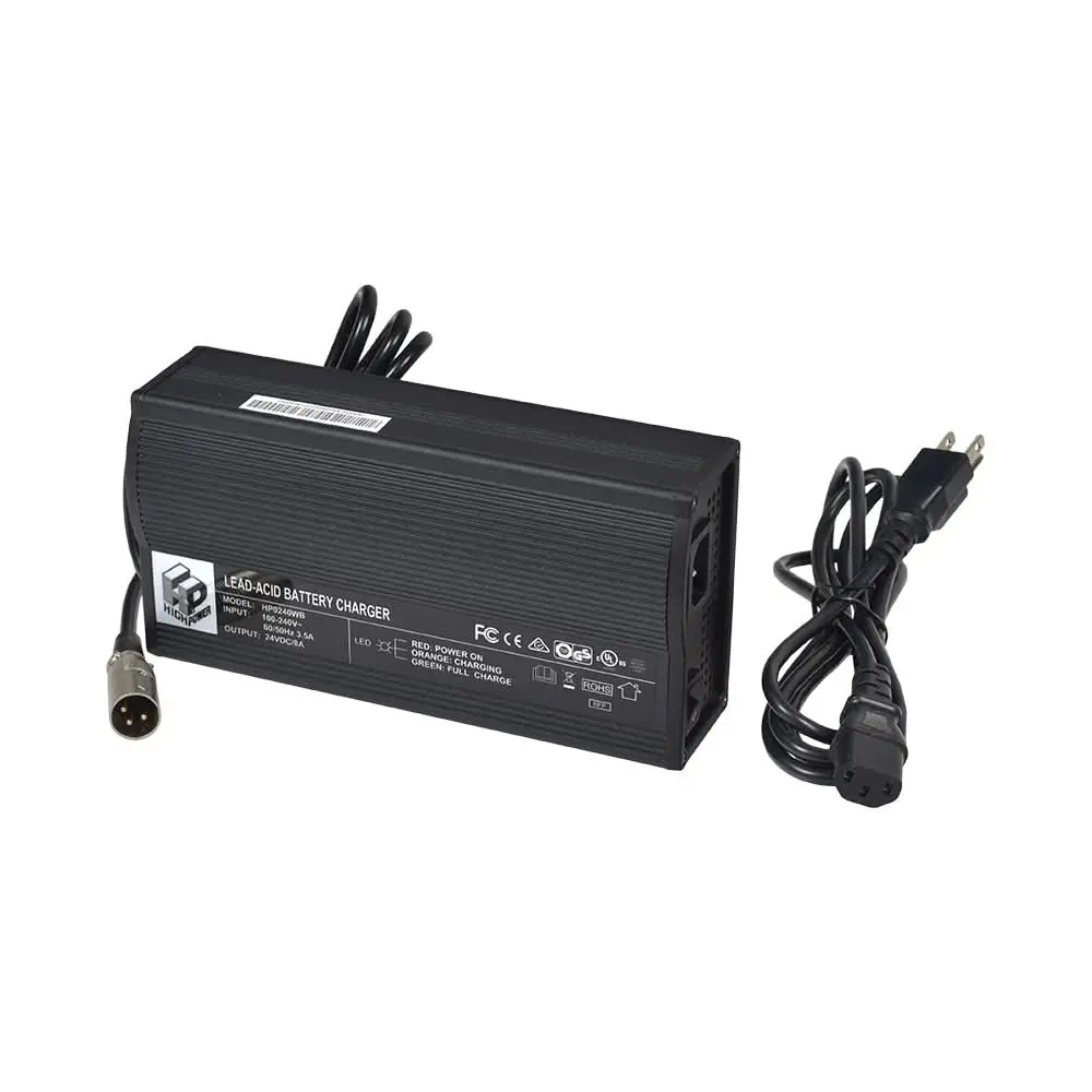 24 Volt 8.0 Amp Xlr Compact Battery Charger For Invacare Scooters & Power Chairs 1