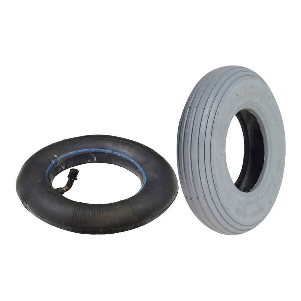 8"X2" (200X50) Mobility Tire And Tube Set With Ribbed Tread 1