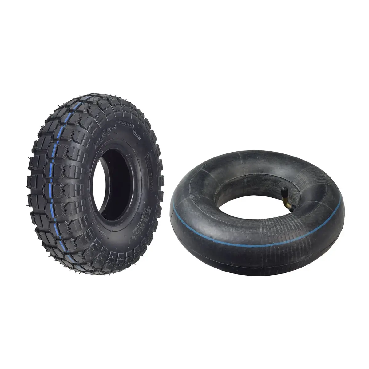 4.10/3.50-4 Tire And Tube Set With Knobby Tread For Scooters And Mini Atvs 1