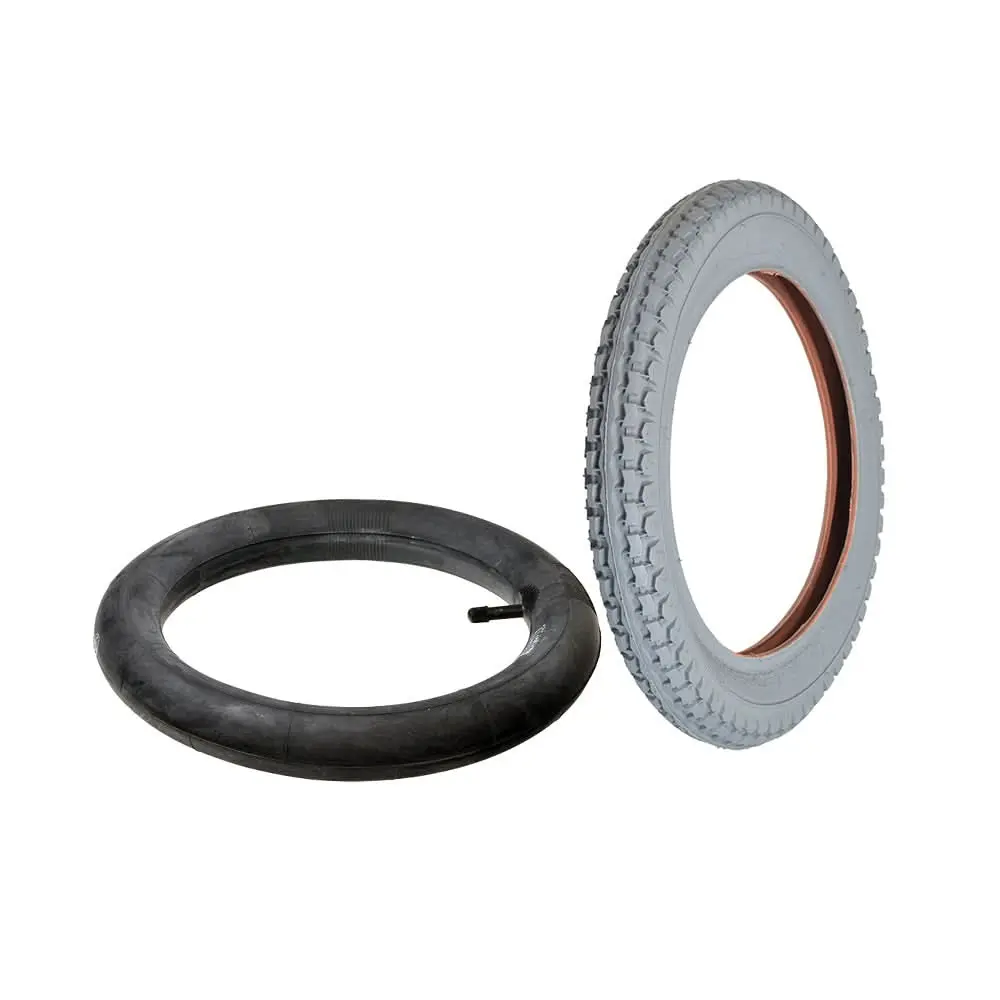 14X2.125" Mobility Tire And Inner Tube Set With Knobby Tread 1