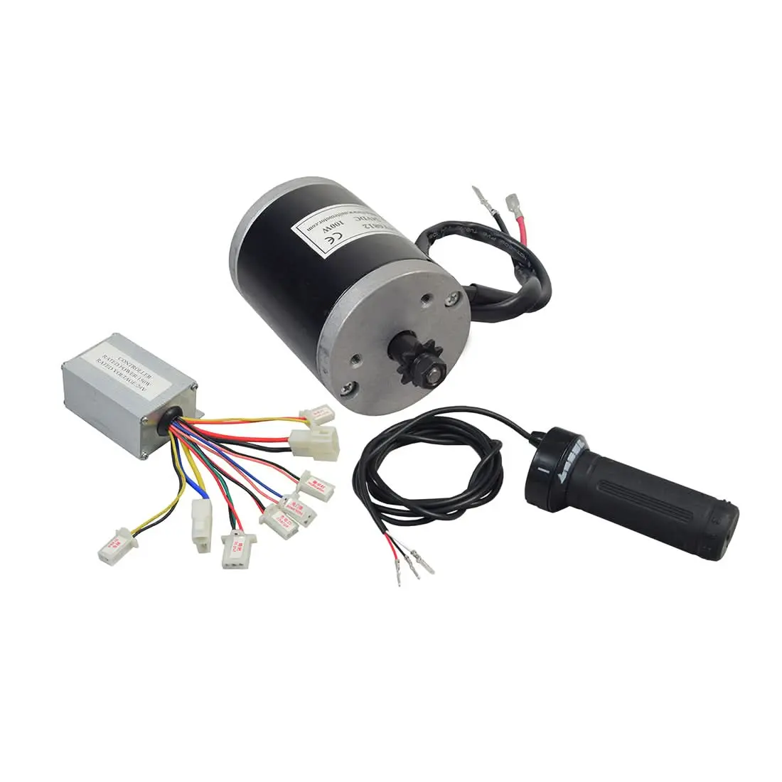 24 Volt 100 Watt Motor, Controller, And Throttle Kit 1