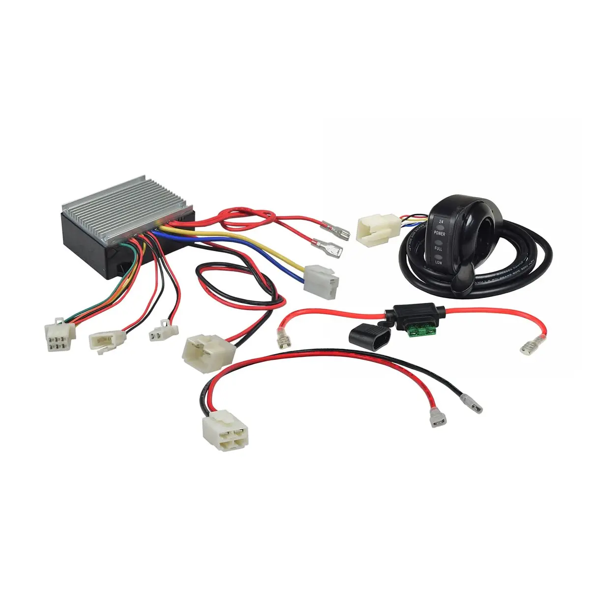 Hb2430-Tyd6k-Fs Razor Controller, Throttle, And Wiring Adapter Kit For The Razor Ground Force Go Kart (Versions 1-12) 1