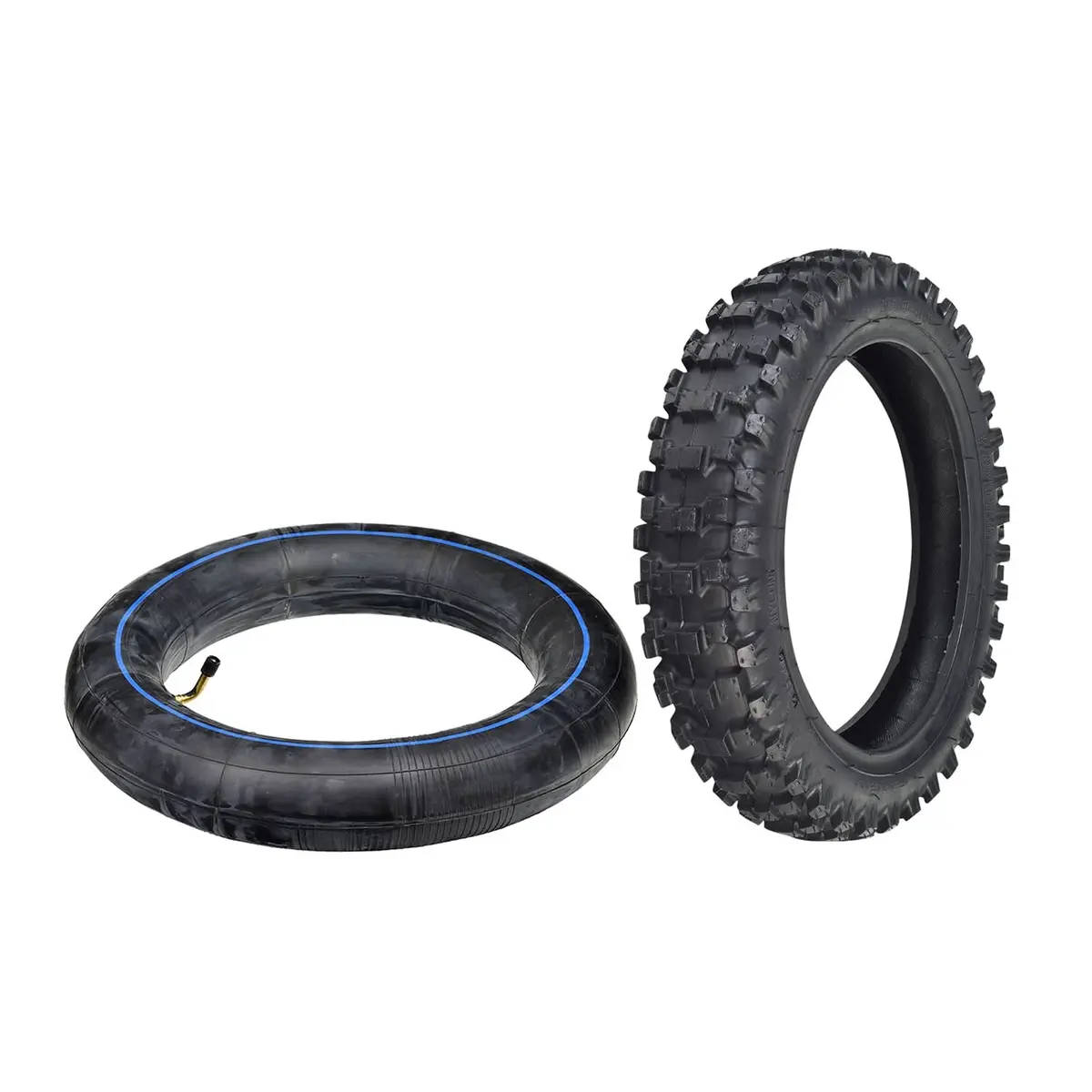 2.50-10 Tire & Tube Set For The Mototec Demon 50Cc Dirt Bike 1