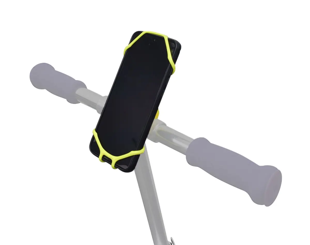 Universal Handlebar Mounted Flexible Silicone Phone Holder For Scooters & Bicycles 1