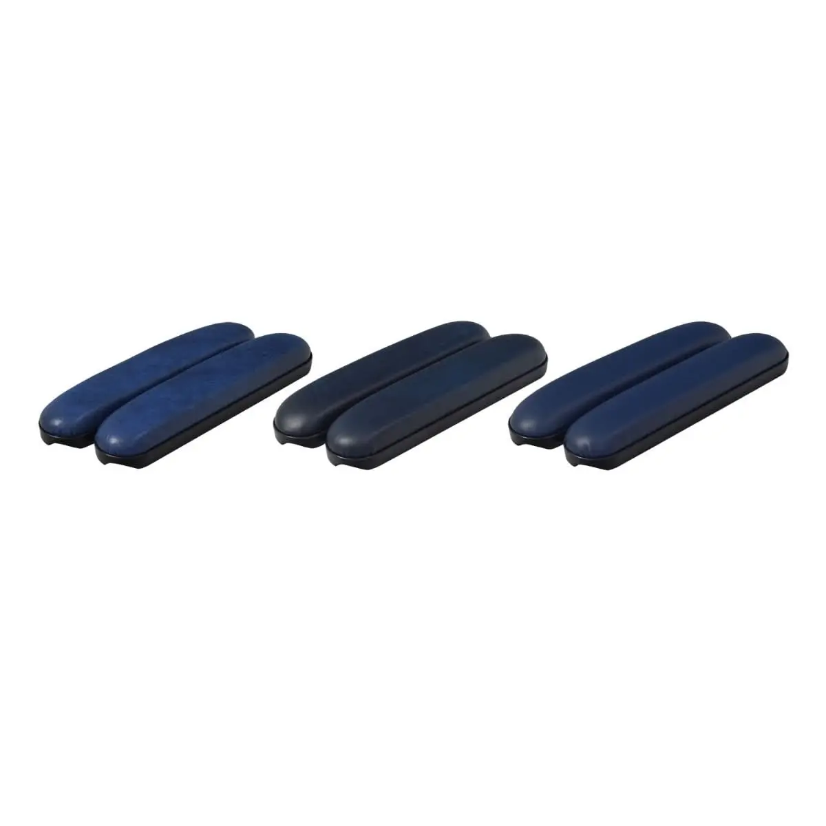 Blue 10" Desk Length Padded Vinyl Armrests For Wheelchairs (Set Of 2) 1