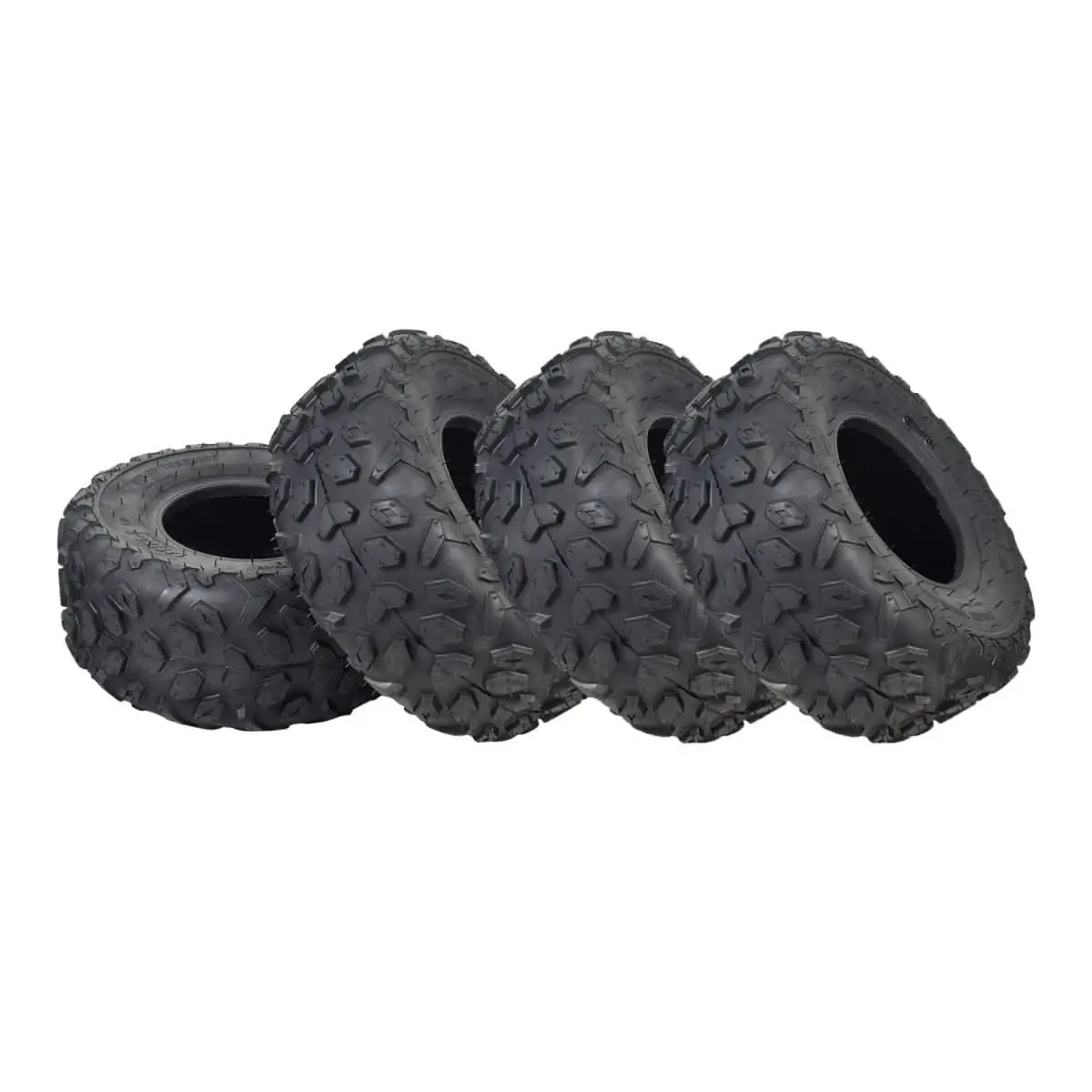 145/70-6 Tire With Knobby Tread For Taotao Ata-110B & Boulder B1 Atvs (Set Of 4) 1