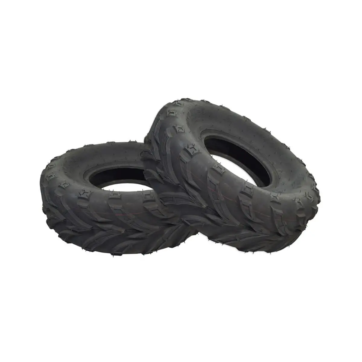 20X7.00-8 Atv, Go-Kart, & Mini Bike Tires With Qd116 V-Tread (Set Of 2) 1