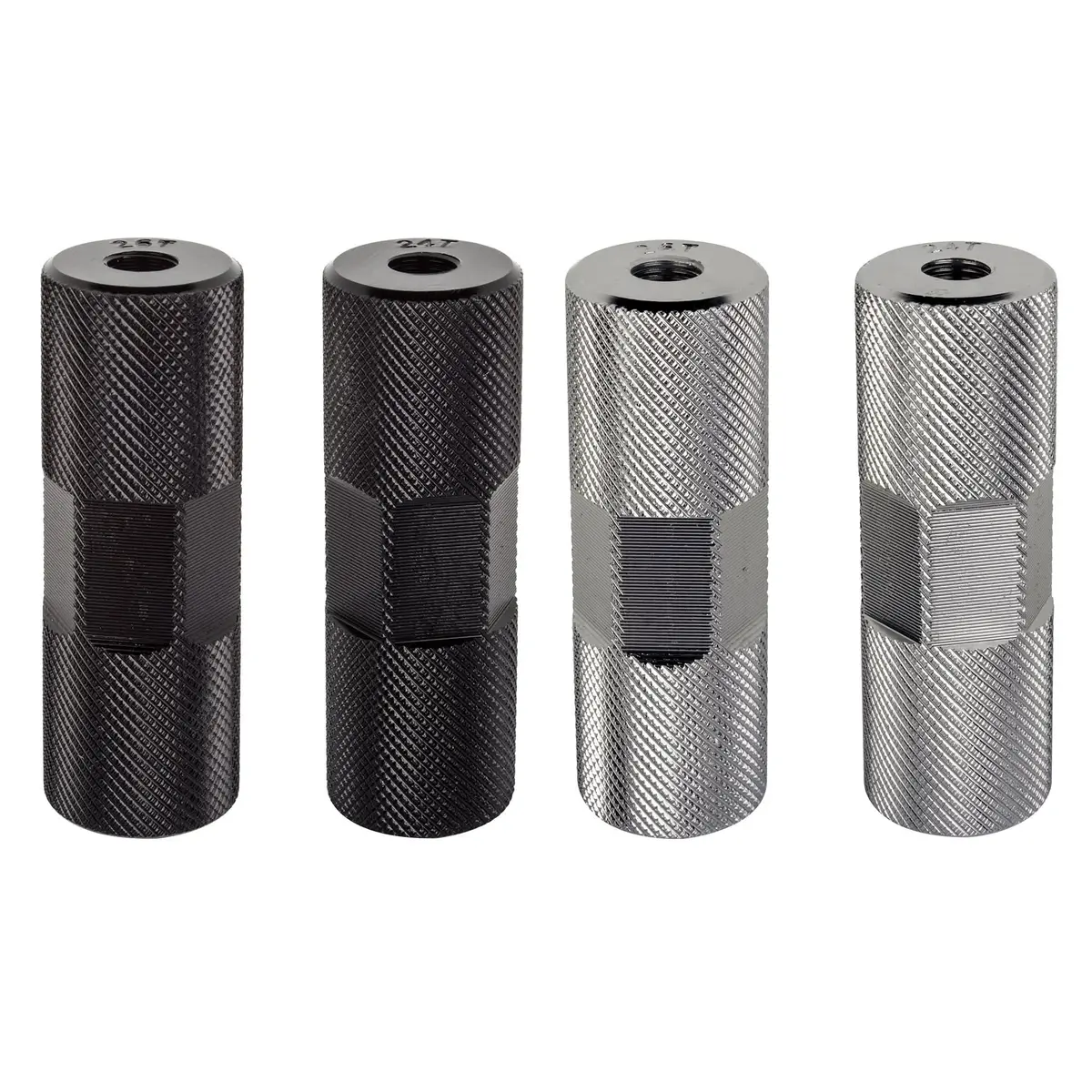 3/8" Knurled Pro Alloy Axle Pegs For Bikes (Set Of 2) 1