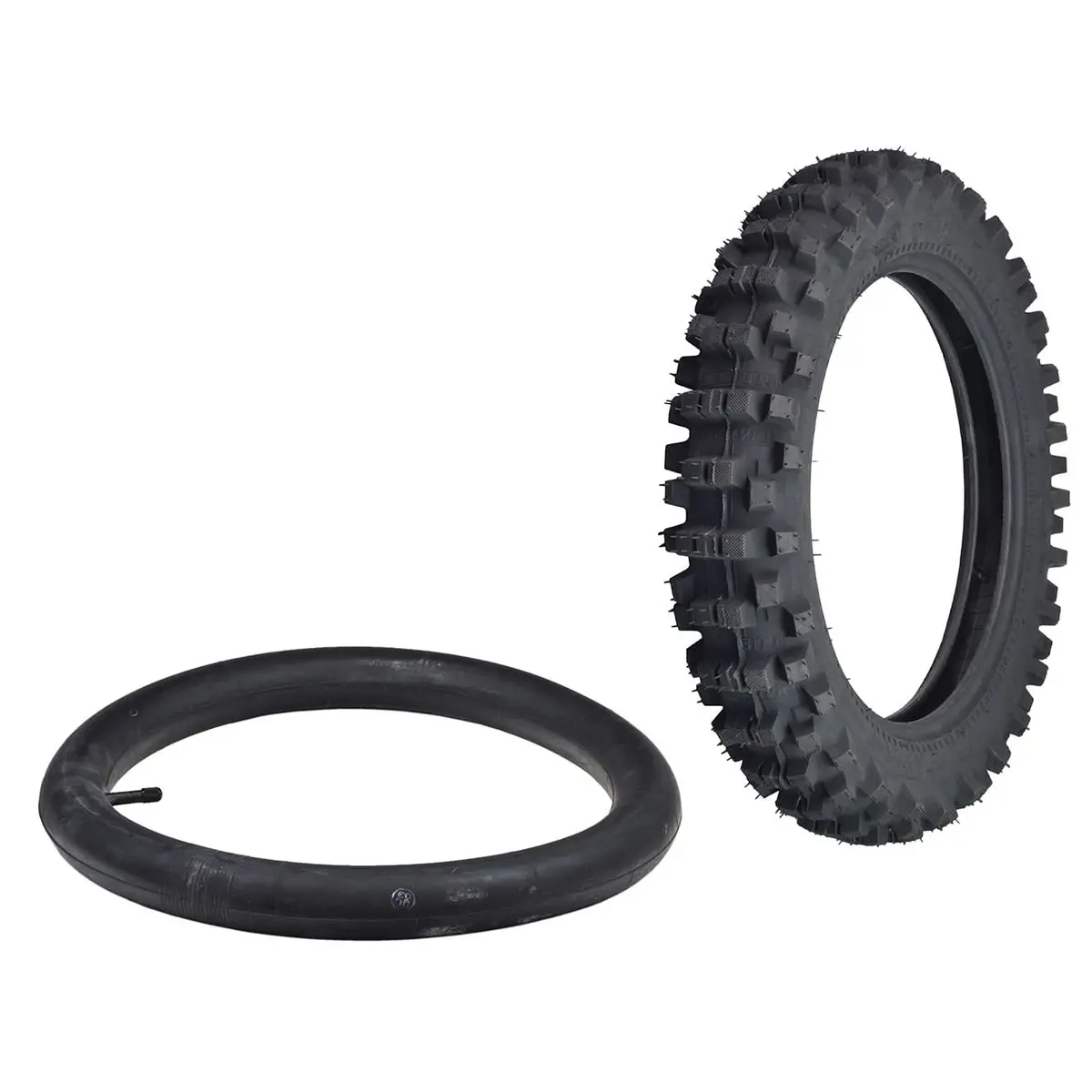 3.00/4.10-14 (90/100-14) Dirt Bike Tire & Tube Set 1