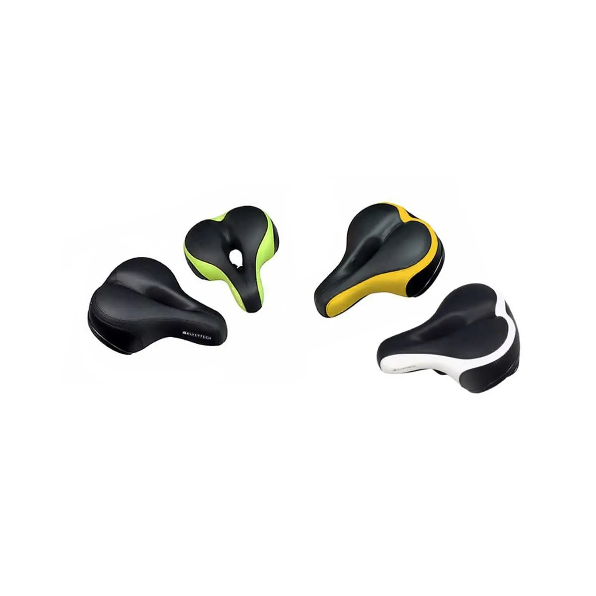 Wide Cruiser Saddle Seat With Anatomic Relief For Bicycles, Electric Bikes, & Scooters 1