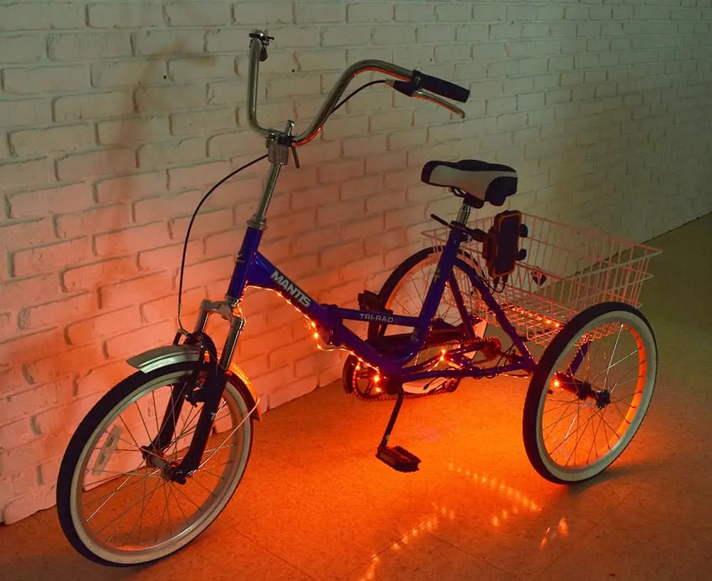 Led Bicycle Strip Light, Usb Battery Bank, & Holder Kit 1