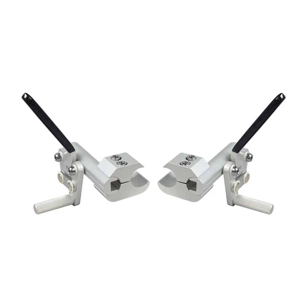 Gray Aluminum Wheel Lock With 1" Rear Clamp For 7/8" Tube Wheelchairs 1