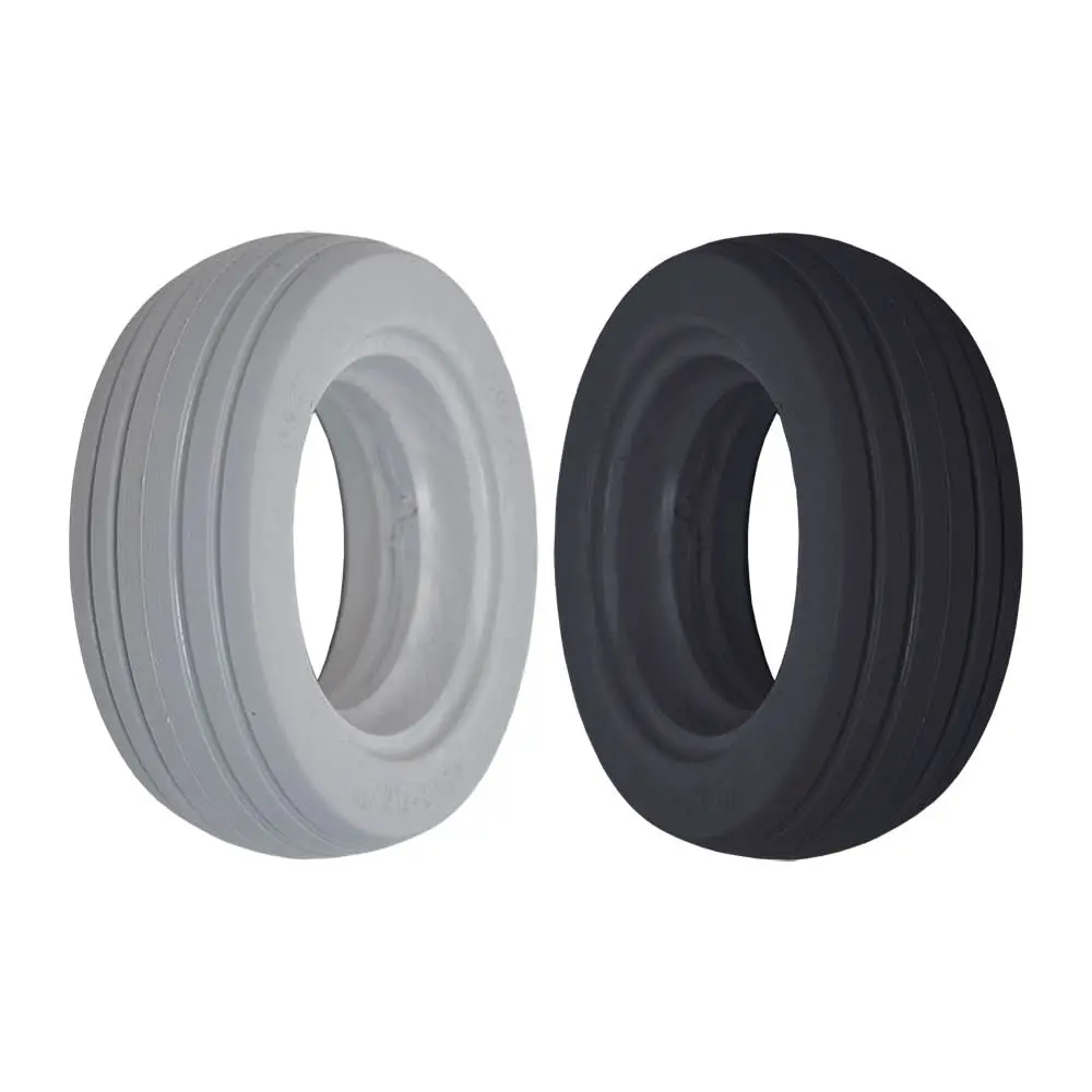 6"X2" (150X50) Aeroflex Solid Urethane Mobility Tire With 4-Rib Tread 1