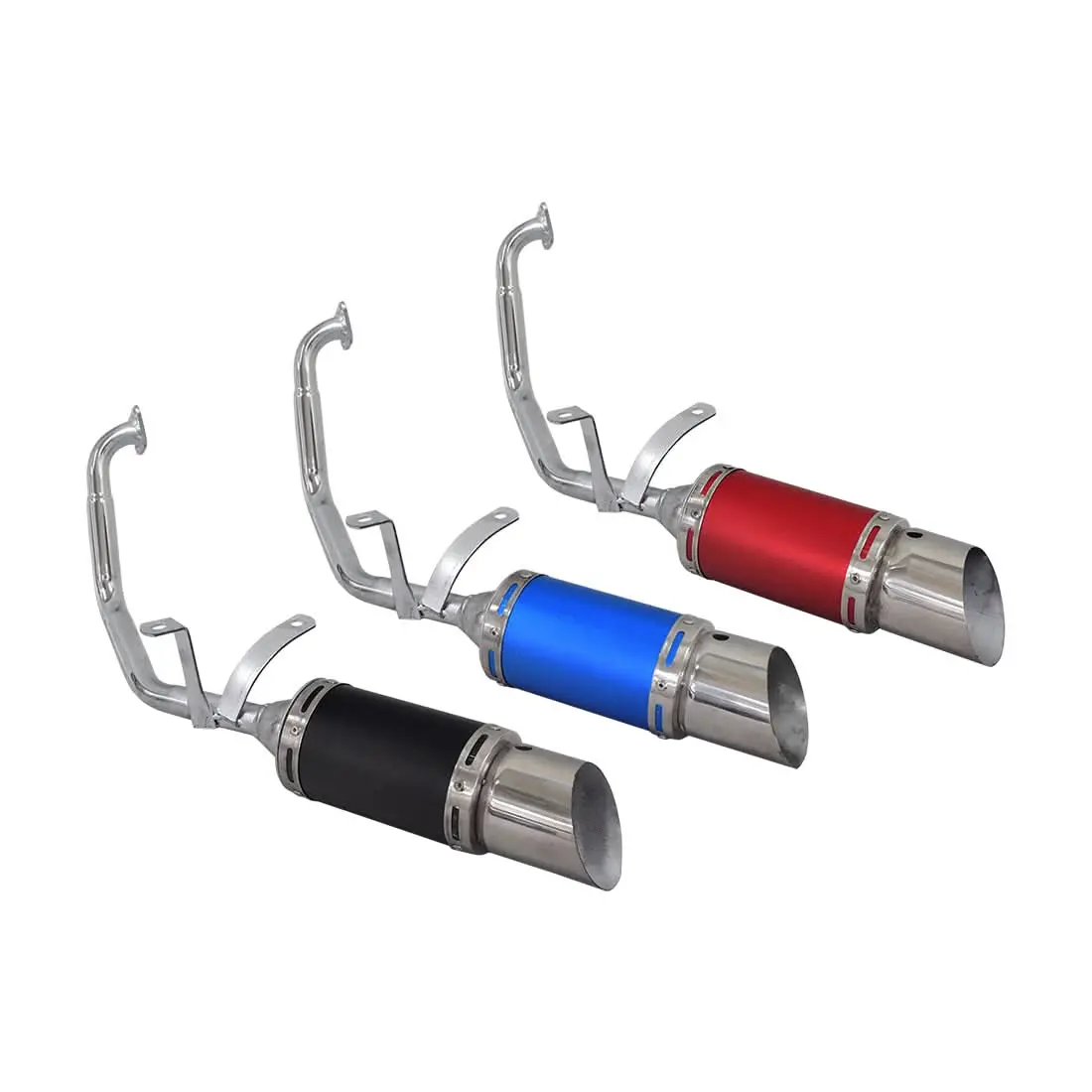 Short Performance Exhaust System For Gy6 150Cc Scooters & Go-Karts 1