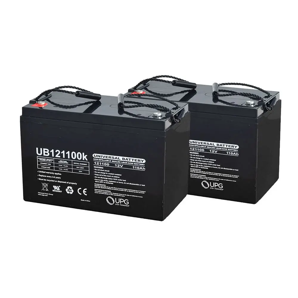 Group 30 (110 Ah) 24 Volt Ub121100 Agm Scooter & Power Chair Battery Pack With Screw Terminals 1