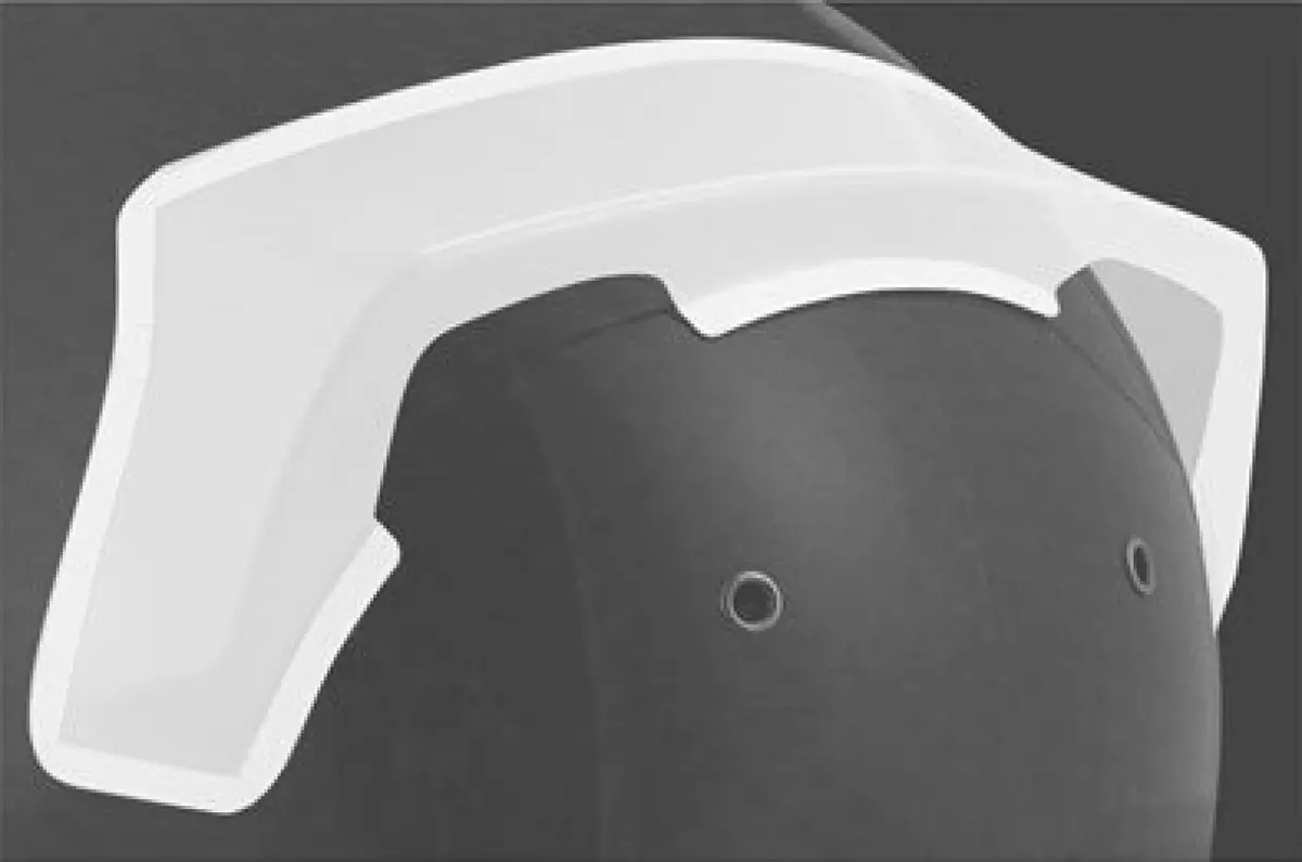 Bell Rear Spoiler - Hp7/Rs7/Hp5/Gt5/Kc7(D&E) V15 F1 Sml Clear Racing Helmet 1