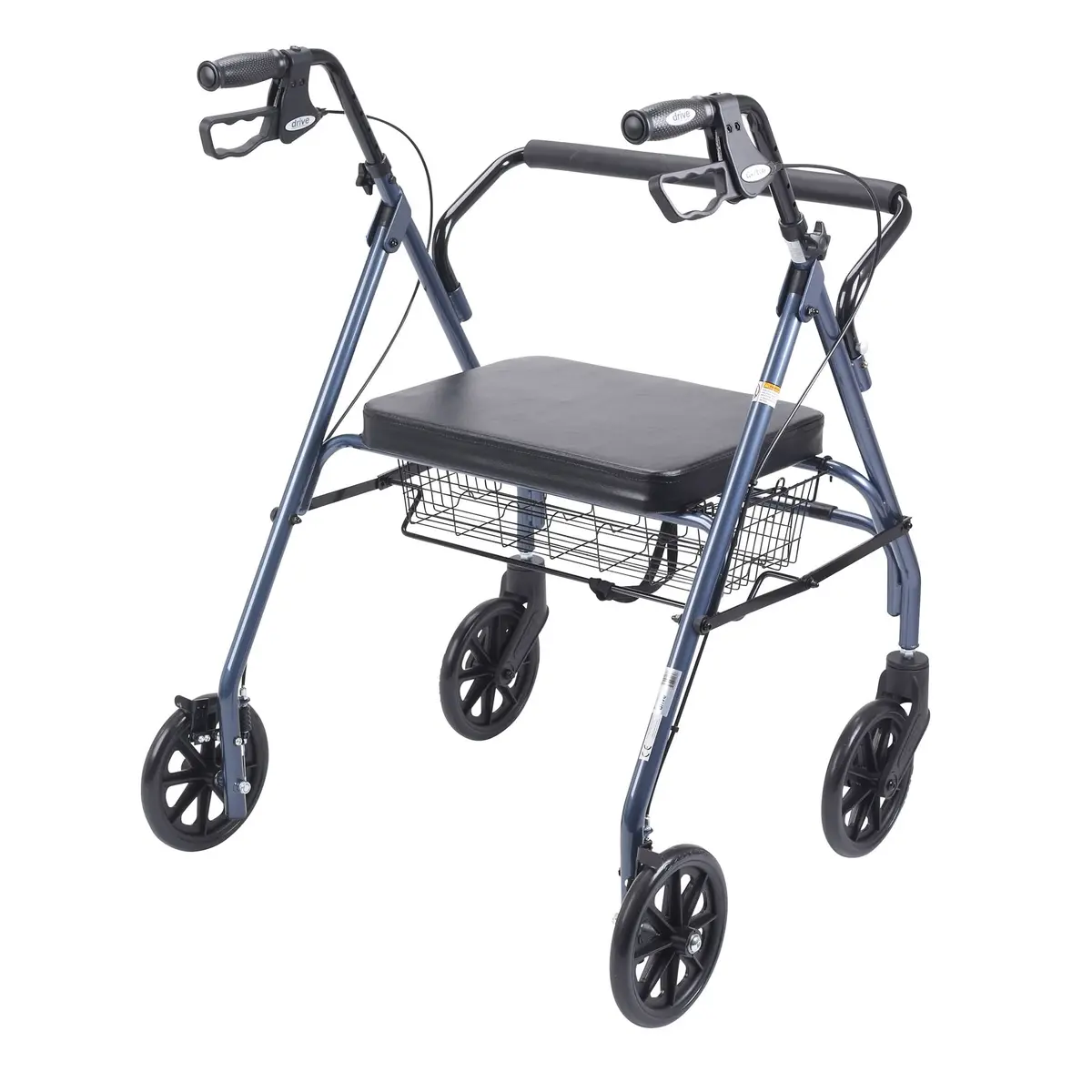 Heavy Duty Bariatric Rollator Rolling Walker With Large Padded Seat 2