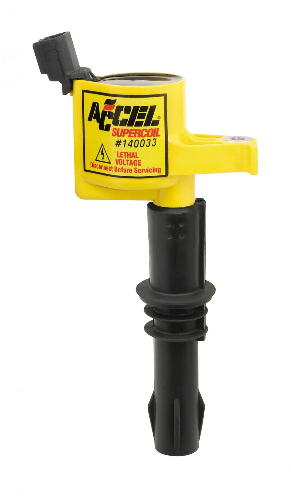 Accel Ignition Coil - Supercoil - 2004-2008 Ford 4.6L/5.4L/6.8L 3-Valve Engines - Yellow -Individual 1