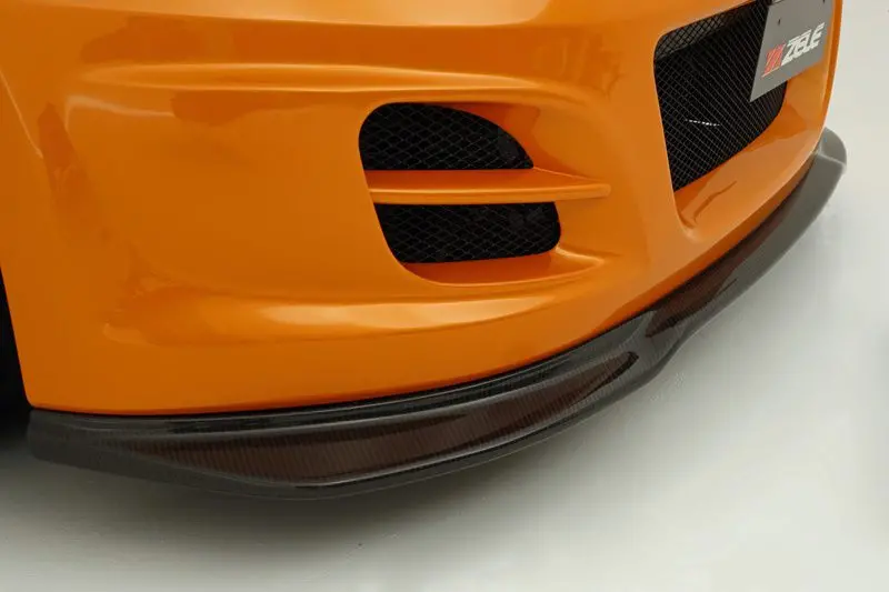 Zele Carbon Fiber Front Lip Spoiler For Aero Front Bumper For 2009-19 Nissan 370Z [Z34] 1