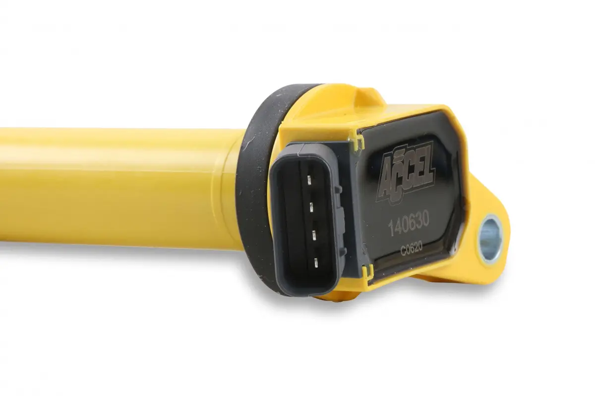 Accel Ignition Coil - Supercoil - 2009-2013 Toyota - 2.5/2.7L I4 - 2.5/3.5/4.0L V6 - 4.6/5.0/5.7L V8 - Yellow - Individual 1