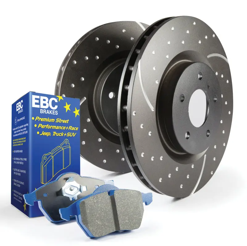 Ebc S6 High-Performance Brake Kit — Bluestuff Pads + Gd Sport Rotors 1