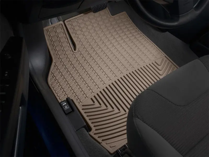 Weathertech Rear Floor Mats – Tan Rubber All-Weather Protection 1