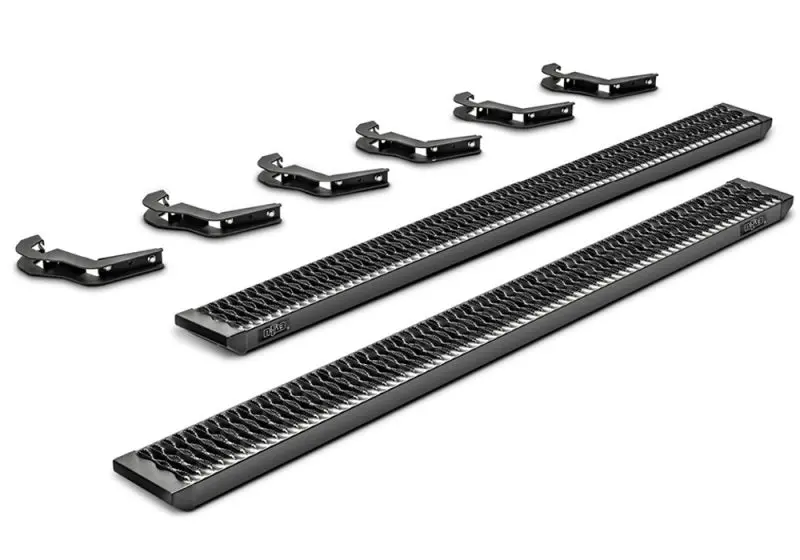 N-Fab Growler Fleet Side Steps For 2015–2019 Ford F-150 & 2017–2019 F-250/F-350 Crew Cab – Texas Black Finish 1