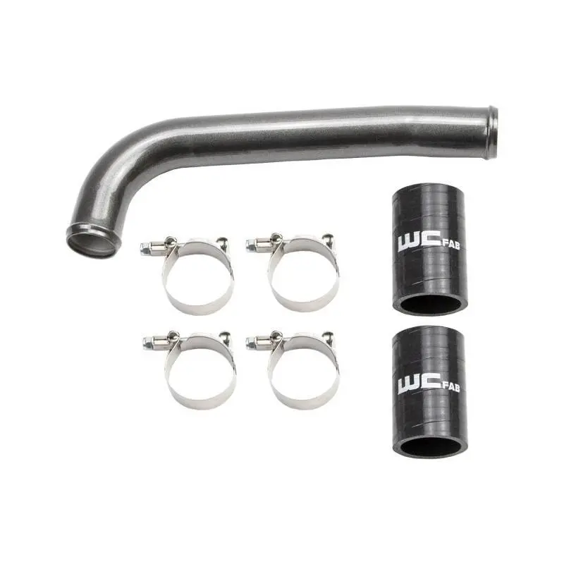 Wehrli Wcfab Upper Coolant Pipe For 2001–2005 Chevrolet Lb7/Lly Duramax 6.6L – Red Anodized 1