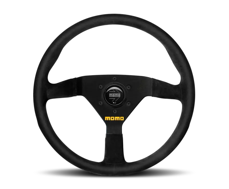 Momo Mod78 320Mm Steering Wheel – Black Leather Rim With Black Spokes 1
