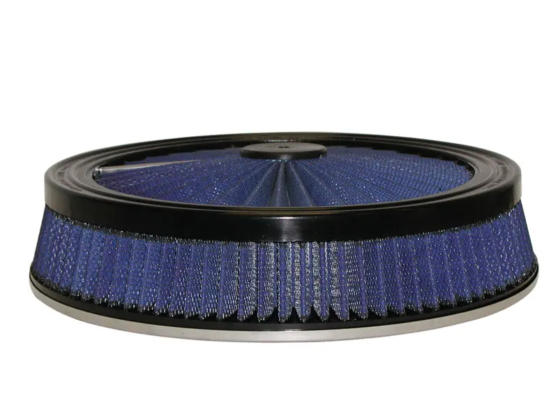 Afe Magnumflow Round Racing Air Filter – P5R Series, 14" Diameter × 3" Height, Black/Blue Design 1