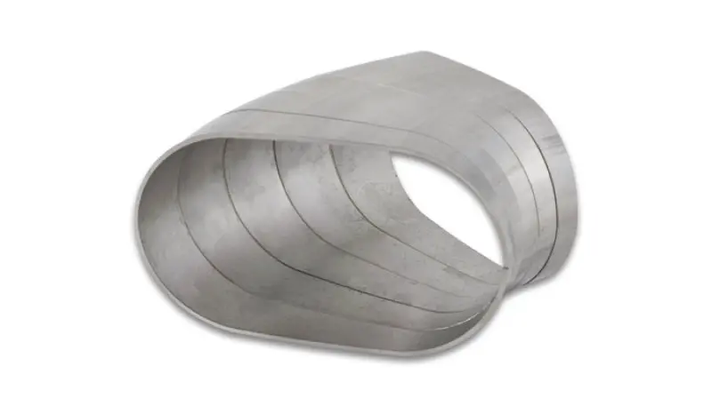 Vibrant Performance 304 Stainless Steel 45° Oval Pie Cut – 3.5" Nominal Tube Diameter 1