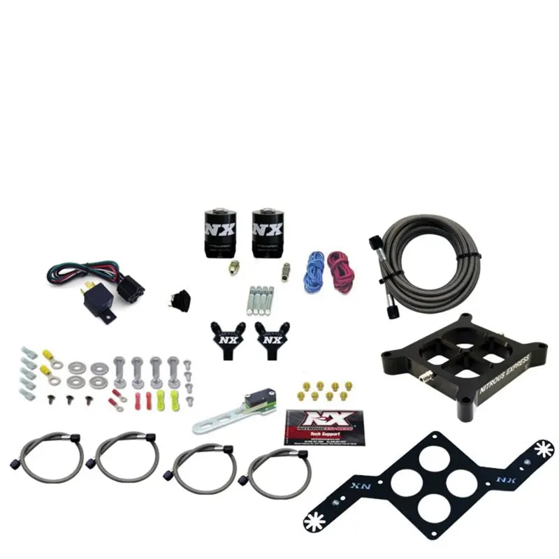 Nitrous Express Billet Crossbar Nitrous Plate Kit (4150 Flange) – 50–300 Hp, No Bottle Included 1
