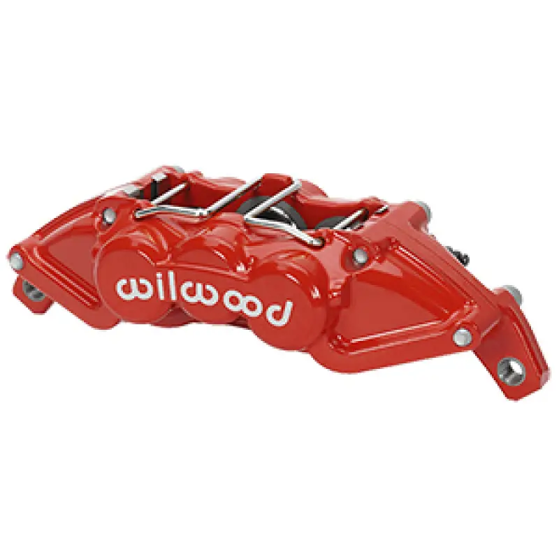 Wilwood Utv6 Universal Caliper With 1.12" Piston And 0.25" Rotor Compatibility – Red Finish 1
