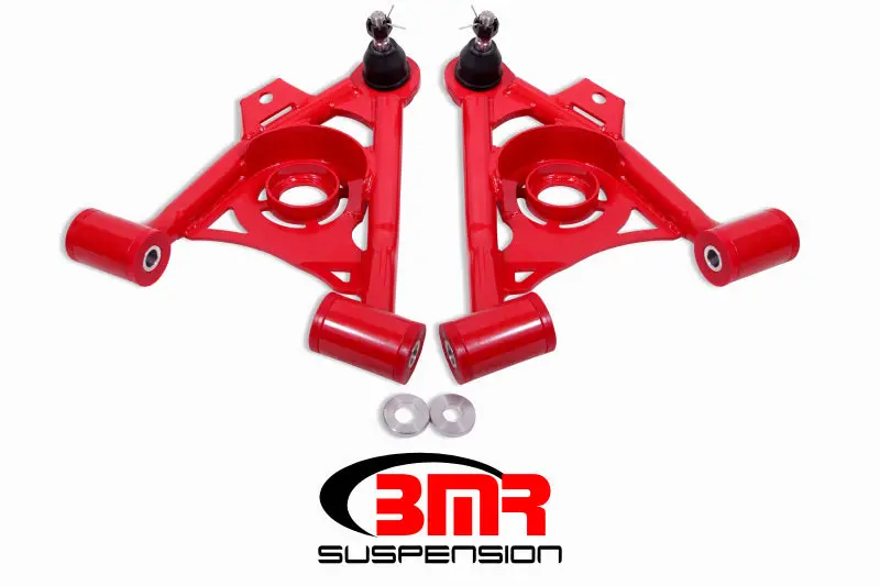 Bmr Non-Adjustable Lower A-Arms For 1979–1993 Fox-Body Mustang – Red Powder-Coated 1
