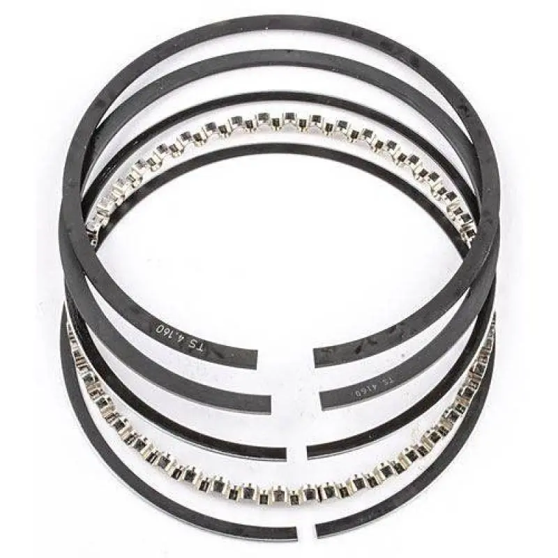Mahle Claimer Series Piston Ring Set – 4.000" Bore, Plain Top & Plain Second Ring Configuration 1