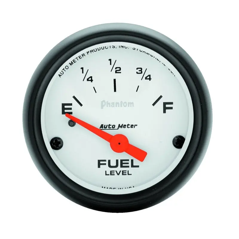 Autometer Phantom 2-1/16" Electric Fuel Level Gauge (240–33 Ohm Sender Compatible) 1