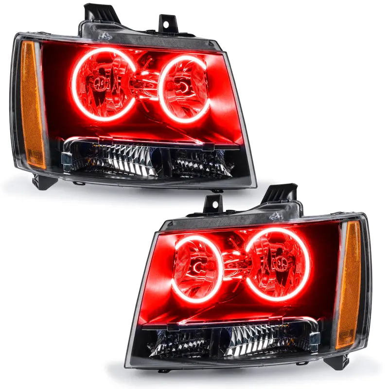 Oracle 07-13 Chevrolet Avalanche Pre-Assembed Smd Headlights - Red 1