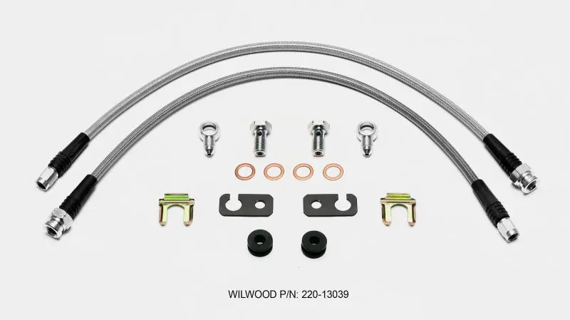 Wilwood Rear Flexline Brake Hose Kit For 2013 Ford Focus 1